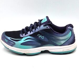Ryka‎ Womens Devotion Plus Walking Shoes in Navy and Teal Size 7M